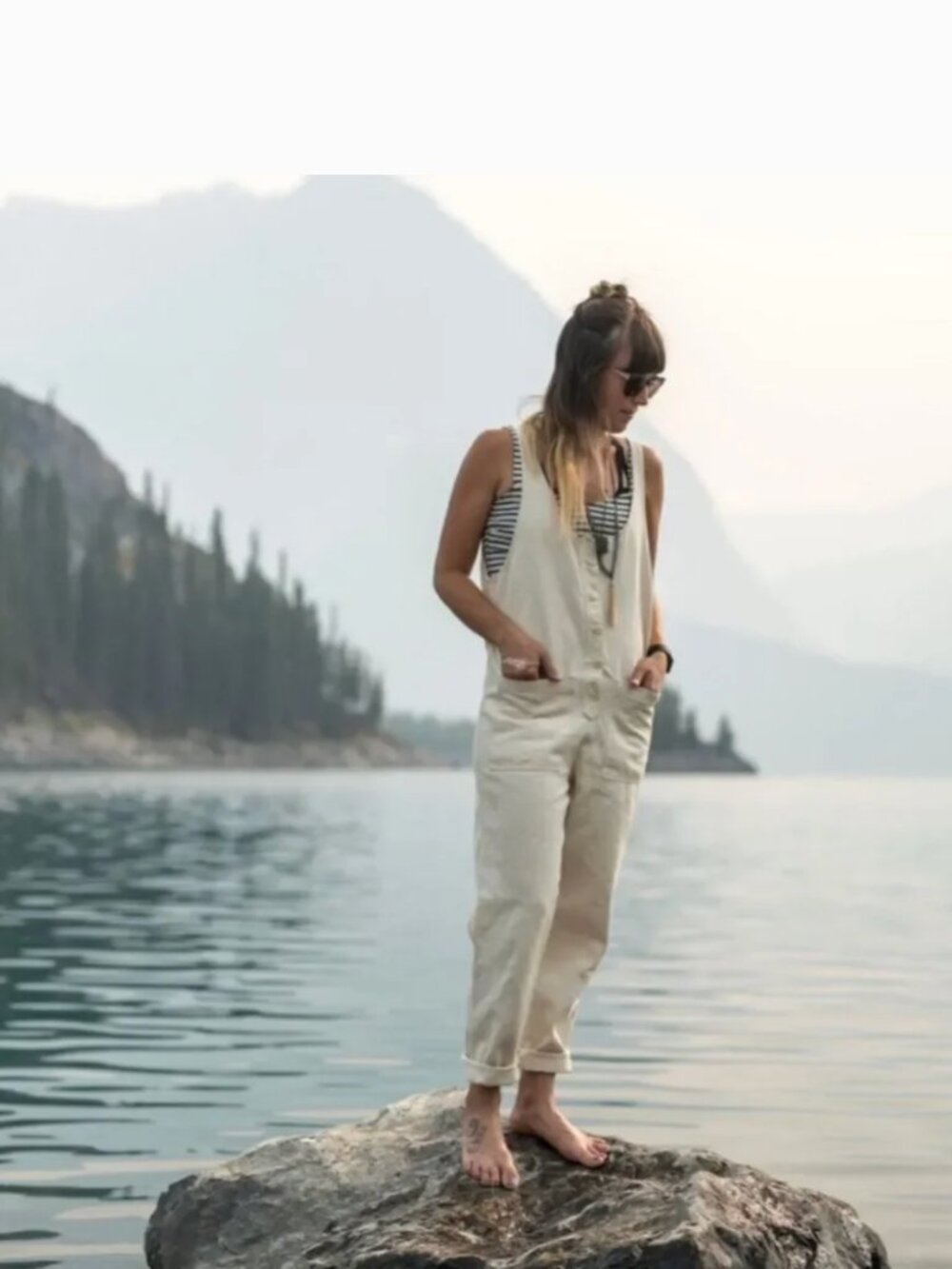 Jungmaven Hemp Canvas Button Front Jumpsuit